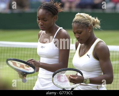 Williams doubles at Wimbledon Stock Photo