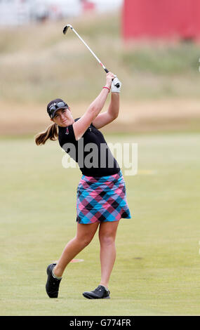 Golf - Ricoh Women's British Open - Day Three - Royal Birkdale. Amelia Lewis of USA in action during day three of the Ricoh Women's British Open at Royal Birkdale, Southport. Stock Photo