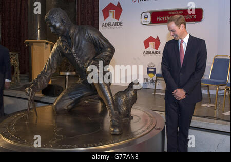 Captain Matthew Flinders statue unveiling Stock Photo