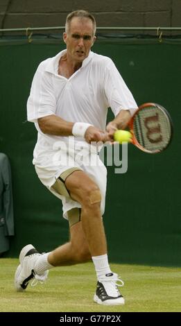 Schuettler v Martin Wimbledon 2003 Stock Photo