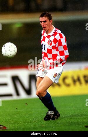 International Soccer ... Bosnia Hercegovina v Croatia Stock Photo