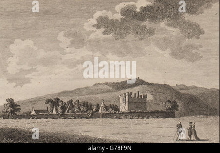 HULNE PRIORY. 'Hulne Abbey, Northumberland'. Plate 2. GROSE, old print 1776 Stock Photo