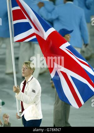 Olympics - Kate Howey - Olympic Opening Ceremony - Athens, Greece Stock Photo