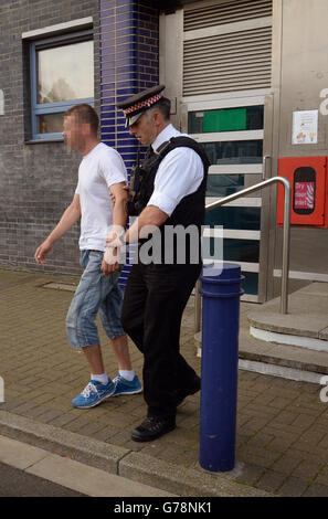 StubHub arrests in Peckham Stock Photo