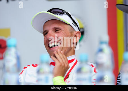 Swidnica, Poland. 26 nd June, 2016. Polish Championship in road cycling 2016, Rafal Majka Polish champion,  2016 Credit:  Kazimierz Jurewicz/Alamy Live News Stock Photo