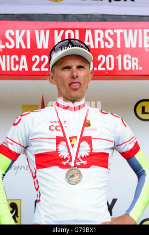 Swidnica, Poland. 26 nd June, 2016. Polish Championship in road cycling 2016, Rafal Majka Polish champion,  2016 Credit:  Kazimierz Jurewicz/Alamy Live News Stock Photo