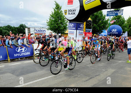 Swidnica, Poland. 26 nd June, 2016. Polish Championship in road cycling 2016,   2016 Credit:  Kazimierz Jurewicz/Alamy Live News Stock Photo