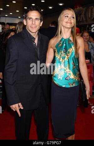 Actors Ben Stiller, his wife Christine Taylor and Vince Vaughn arrive ...