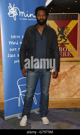 Nicholas Pinnock attends a screening of Dead Poets Society in honour of the late Robin Williams and in aid of mental health charity Mind, at The Troxy, London. Stock Photo