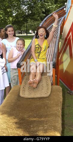 The Cheeky Girls Funfair Week Stock Photo