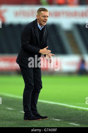 Soccer - Capital One Cup - Second Round - Swansea City v Rotherham United - Liberty Stadium Stock Photo