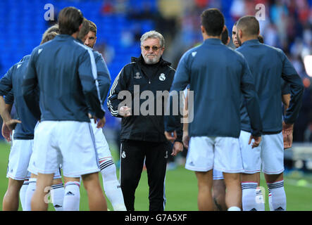 Soccer - 2014 UEFA Super Cup - Sevilla v Real Madrid - Cardiff City Stadium. Real Madrid head fitness coach Giovanni Mauri Stock Photo