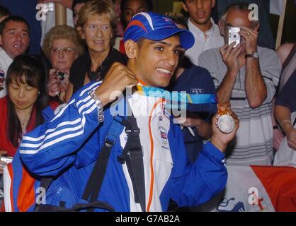 Amir Khan Olympics homecoming Stock Photo