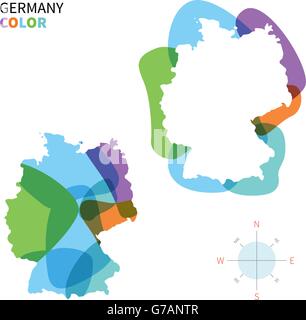 Germany map on transparent background. Vector illustration Stock Vector ...