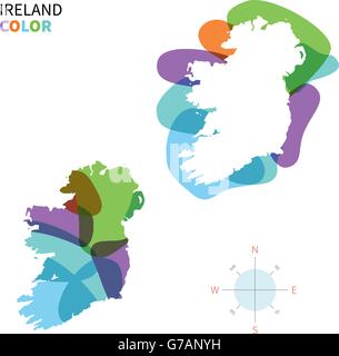 Ireland on map of europe Stock Vector Image & Art - Alamy