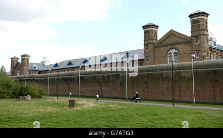 General View Of The Facade Of Wormwood Scrubs Prison, Acton, West Stock ...