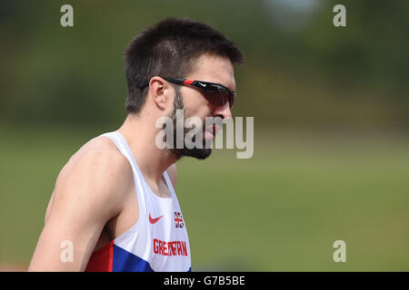 Athletics - IAAF Diamond League - Birmingham Meeting - Alexander Stadium. Great Britain's Martyn Rooney before the Men's 400m during the IAAF Diamond League meeting at the Alexander Stadium, Birmingham. Stock Photo