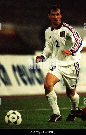 World Cup Qualifier. Yugoslavia v Czechoslovakia. Radoslav Latal, Czechoslovakia Stock Photo