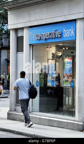 Stock photo of a co-operative bank in Holborn, central London. Stock Photo