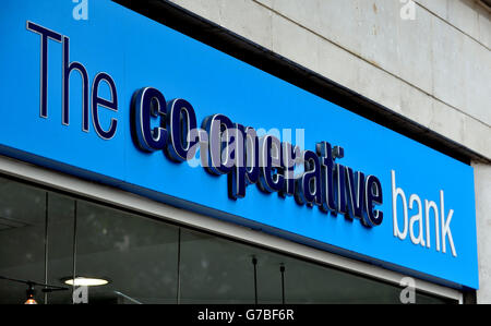 Stock photo of a co-operative bank in Holborn, central London. Stock Photo