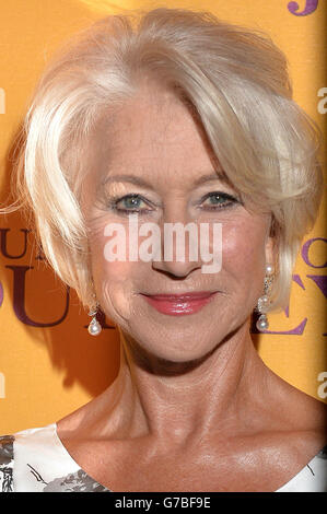 Dame Helen Mirren attends the gala screening of The Hundred Foot Journey at Curzon Mayfair, London. Stock Photo