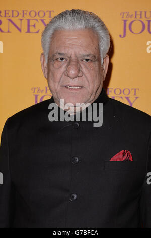 Om Puri attends the gala screening of The Hundred Foot Journey at Curzon Mayfair, London. Stock Photo