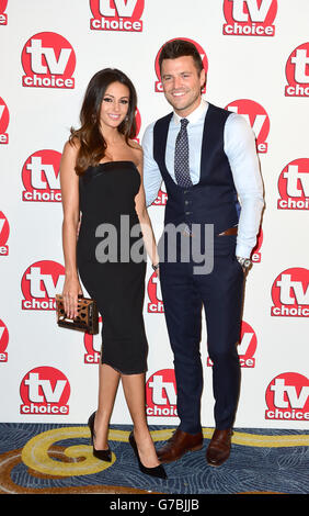 TV Choice Awards - London. Michelle Keegan and Mark Wright attending the TV Choice Awards at the Hilton Hotel in London. Stock Photo