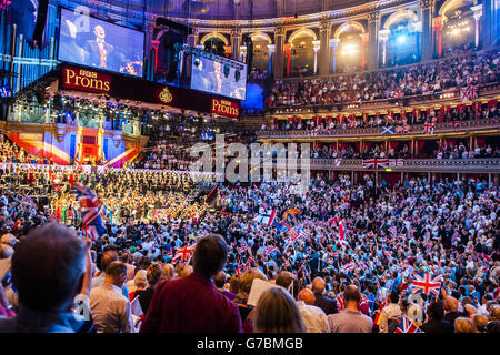 The Last Night of the BBC Proms at the Royal Albert Hall, London. Stock Photo