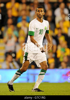 Soccer - International Friendly - Saudi Arabia v Australia - Craven Cottage. Salman Al Faraj, Saudi Arabia Stock Photo
