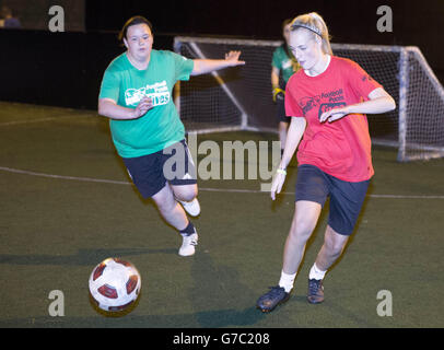 Soccer - StreetGames Football Pools Fives - Glasgow Regional Final - GOALS Football Complex Stock Photo