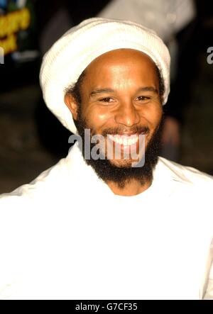 Singer Ziggy Marley arrives for the premiere of her latest film Shark Tale held at the Delacorte Theatre in Central Park, New York City, USA. Stock Photo