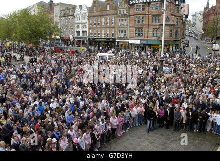 Danielle Beccan Remembrance in Nottingham Stock Photo