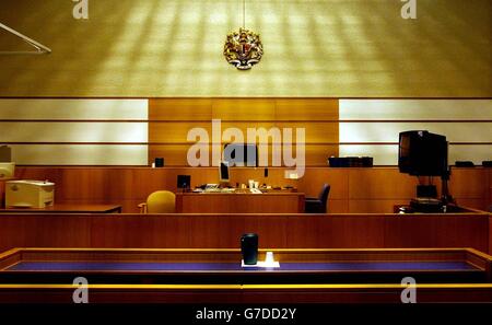 Interior of Belmarsh Magistrates Court Stock Photo