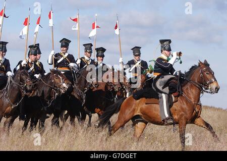 'Charge of The Light' re-enactment Stock Photo