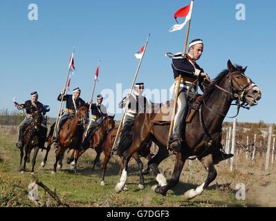 'Charge of The Light' re-enactment Stock Photo