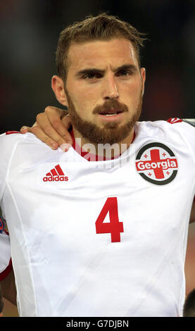 Georgia's Guram Kashia, during the UEFA Euro 2016 Qualifying, Group D match at the Boris Paichadze Dinamo Arena, Tbilisi. Stock Photo