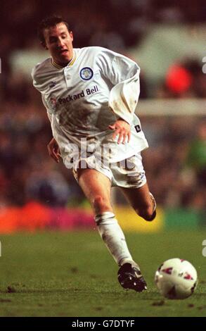 Soccer. Carling Premiership. Leeds United v Chelsea. Lee Bowyer, Leeds United Stock Photo