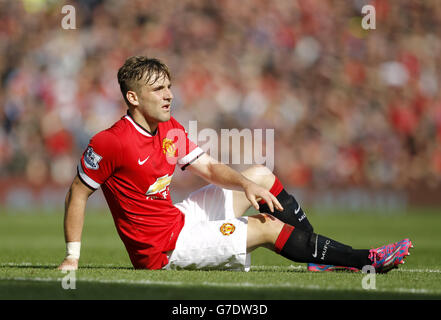 Soccer - Barclays Premier League - Manchester United v Everton - Old Trafford. Manchester United's Luke Shaw Stock Photo