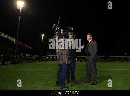 Soccer - FA Cup - First Round - Havant & Waterlooville v Preston North End - West Leigh Park Stock Photo