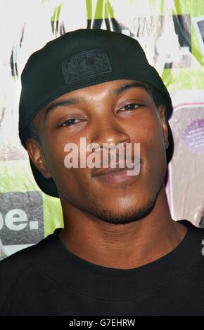 Actor and former So Solid Crew singer Asher D during his guest appearance on MTV's TRL - Total Request Live - show at their new studios in Leicester Square, central London. Stock Photo