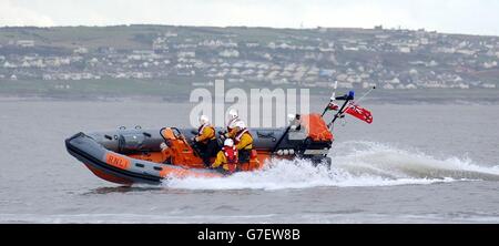 RNLI Lifeboat woman's bravery award Stock Photo