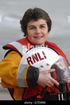 RNLI Lifeboat woman's bravery award Stock Photo