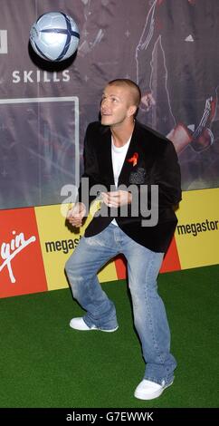 David Beckham DVD signing Stock Photo