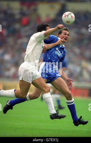 Maillot De Football Birmingham City Leyland Daf Final 1991 - Taille M Adulte, Occasion Bon état