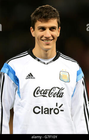 Soccer - International Friendly - Argentina v Portugal - Old Trafford. Santiago Vergini, Argentina Stock Photo