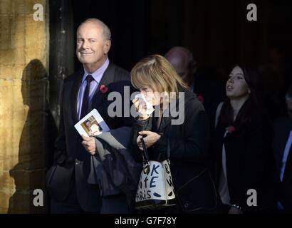 Gyles Brandreth and his wife Michele Brown arrive for the Back To