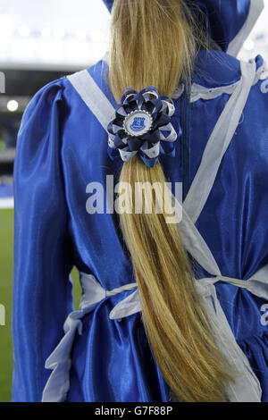 Soccer - Barclays Premier League - Everton v Swansea City - Goodison Park. The Everton Toffee Lady Stock Photo