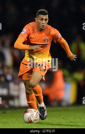 Soccer - Sky Bet Championship - Fulham v Charlton Athletic - Craven Cottage. Charlton Athletic's Karlan Ahearne-Grant Stock Photo