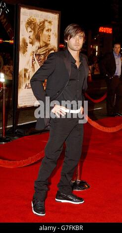 Jared Leto - Alexander Premiere. Actor Jared Leto arrives for the premiere of his latest film Alexander, held in Los Angeles, USA. Stock Photo