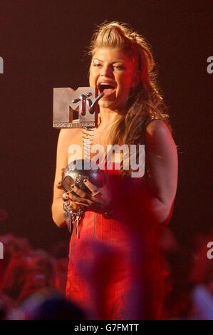 Fergie during the 11th annual MTV Europe Awards 2004 at the Tor di Valle in Rome, Italy. Stock Photo